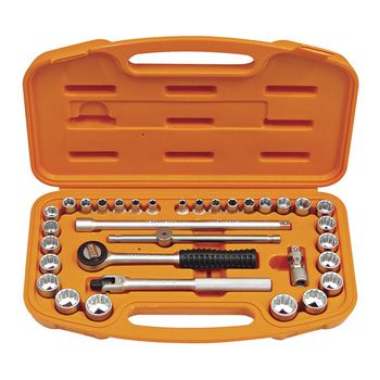 Maleta Com Soquetes e Acessórios 3/8'' - 33 Peças (44819/233) - Tramontina Pro - Ritec Máquinas e Ferramentas