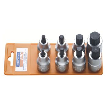Jogo de Soquetes Hexagonal 1/2'' - 8 Peças (44845/508) - Tramontina Pro - Ritec Máquinas e Ferramentas