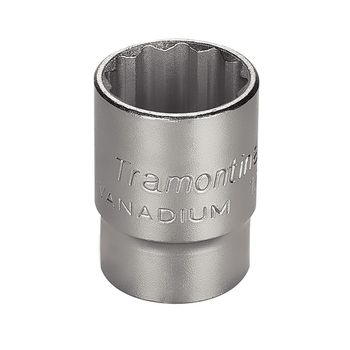 Soquete Estriado em Aço Cromo Vanádio 29/32'' - Encaixe 1/2'' - Tramontina Pro - Ritec Máquinas e Ferramentas