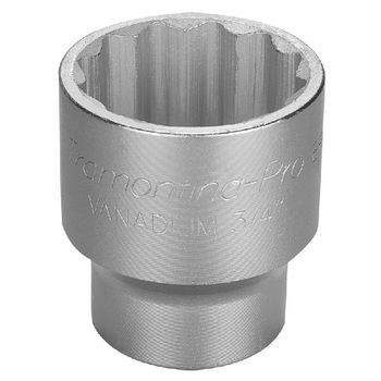 Soquete Estriado em Aço Cromo Vanádio 50 mm - Encaixe 3/4'' Tramontina PRO - Ritec Máquinas e Ferramentas