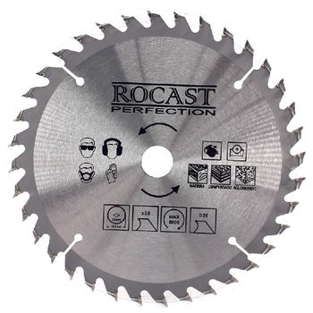 Serra Circular Com Pastilha MD Para Madeira 7.1/4'' x 36D (35,0002) - Rocast - Ritec Máquinas e Ferramentas