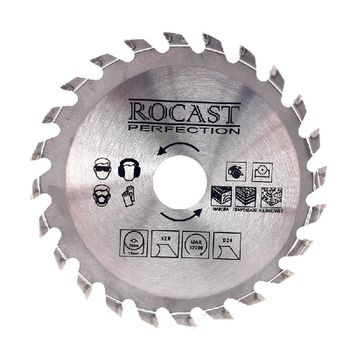 Serra Circular Pastilha Metal Duro Madeira MD 4.3/8polx24 dentes 35,0007 ROCAST - Ritec Máquinas e Ferramentas