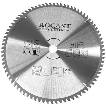 Serra Circular Com Pastilha de MD Para Madeira 16'' x 80D (35,0023) - Rocast - Ritec Máquinas e Ferramentas