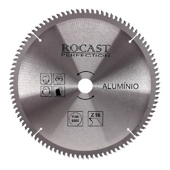 Serra Circular Pastilha Metal Duro Aluminio 300mm x 96 dentes 120,0002 ROCAST - Ritec Máquinas e Ferramentas