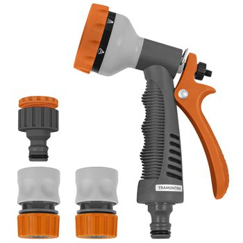 Kit Para Irrigação Com Engates Rápidos e Hidropistola 4 Peças (78583/610) - Tramontina - Ritec Máquinas e Ferramentas