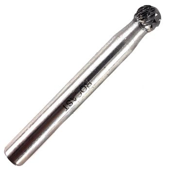 Lima Rotativa Esférica em Metal Duro MD 6,00mm 45,0054 ROCAST - Ritec Máquinas e Ferramentas