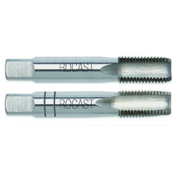 Jogo de Macho Manual HSS - BSP 1/4'' - 19FPP DIN 5157 Com 2 Peças (22,0088) - Rocast - Ritec Máquinas e Ferramentas