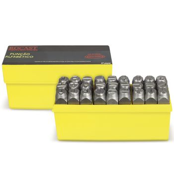 Jogo de Punção Alfabético 27 peças 8,00mm 60,0018 ROCAST - Ritec Máquinas e Ferramentas