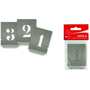 Jogo Algarismo Chapa Vazada 35mm - 10 Peças (136,0002) - Noll - Ritec Máquinas e Ferramentas