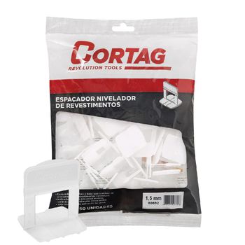 Espaçador Para Nivelador 1,5mm Com 50 Unidades TRADICIONAL (60692) - Cortag - Ritec Máquinas e Ferramentas
