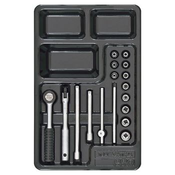 Módulo Com Soquetes 1/4'' - 17 Peças (44980/016) - Tramontina Pro - Ritec Máquinas e Ferramentas