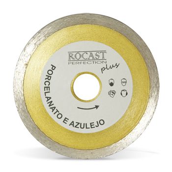 Disco Diamantado Para Porcelanato Plus - Extrafino 110 x 20mm (34,0008) - Rocast - Ritec Máquinas e Ferramentas