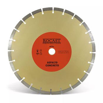 Disco Diamantado Para Asfalto e Concreto 450mm (34,0010) - Rocast - Ritec Máquinas e Ferramentas