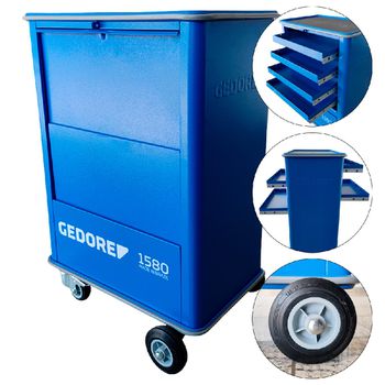 Carrinho Para Ferramentas Adjutant 1580 (001040) - Gedore - Ritec Máquinas e Ferramentas