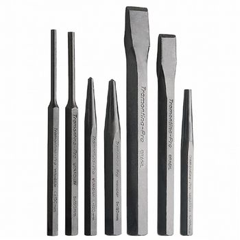 Jogo de Talhadeiras, Punção e Saca-pinos 7 Peças (44473/207) - Tramontina Pro - Ritec Máquinas e Ferramentas