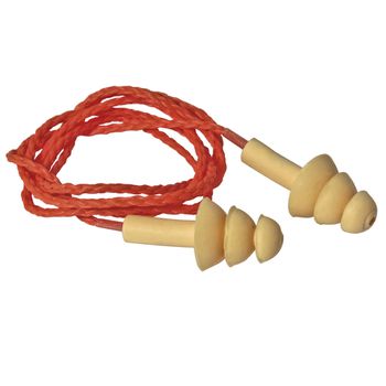 Protetor Auricular em Silicone Com Cordão de Algodão (274,0001) - Proteplus - Ritec Máquinas e Ferramentas