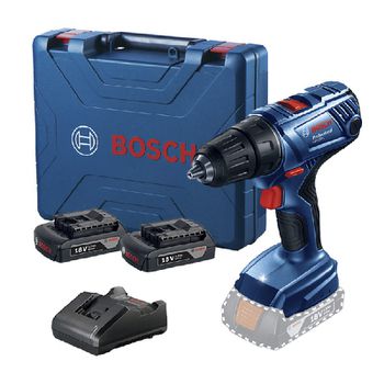Parafusadeira Furadeira Bosch GSR 180 LI 18V 2 baterias e maleta - Ritec Máquinas e Ferramentas