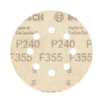 Disco de Lixa Com Velcro 125mm - GR. 240 Com 5 Peças (2608605119) - Bosch - Ritec Máquinas e Ferramentas