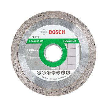 Disco Diamantado Liso Bosch Standard Ceramic 105x20x10mm - Ritec Máquinas e Ferramentas