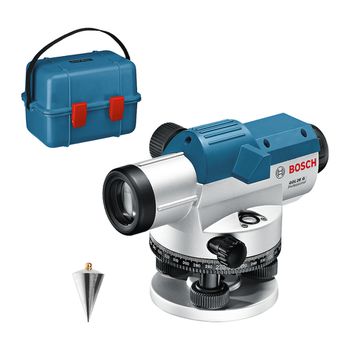 Nivel à laser óptico Bosch GOL 26 D, zoom de 26x, em maleta - Ritec Máquinas e Ferramentas