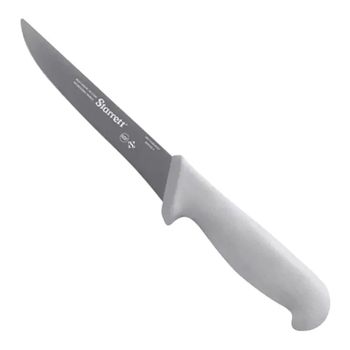 Faca de Desossa Lâmina Reta Larga 6'' Com Cabo Branco (BKW103-6) - Starrett - Ritec Máquinas e Ferramentas