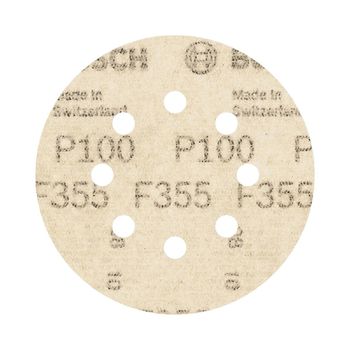 Disco de Lixa Com Velcro 125mm - GR. 100 Com 5 Peças (2608605116) - Bosch - Ritec Máquinas e Ferramentas