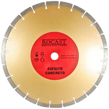 Disco Diamantado Para Asfalto e Concreto 350mm (34,0011) - Rocast - Ritec Máquinas e Ferramentas