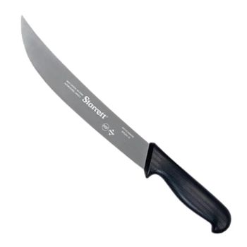Faca de Carne Para Refile Aéreo Lâmina Curvada Larga 10'' Com Cabo Preto (BKB205-10) - Starrett - Ritec Máquinas e Ferramentas