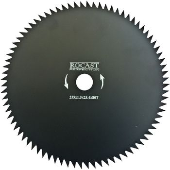 Lâmina para Roçadeiras 80 dentes 255 X 25,4mm 305,0004 ROCAST - Ritec Máquinas e Ferramentas