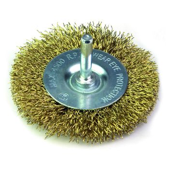 Escova Circular de Aço Latonado 75 x 10mm (319,0008) - Rocast - Ritec Máquinas e Ferramentas