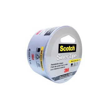 Fita Silver Tape 45 mm x 5 m - 3M - Ritec Máquinas e Ferramentas