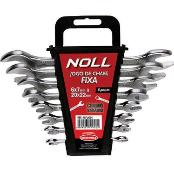 Jogo de Chaves Fixas 8 peças 6 X 7 20 X 22mm 407,0001 NOLL - Ritec Máquinas e Ferramentas