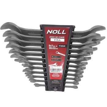 Jogo de Chaves Fixas 12 Peças 6 - 32mm (407,0002) - Noll - Ritec Máquinas e Ferramentas