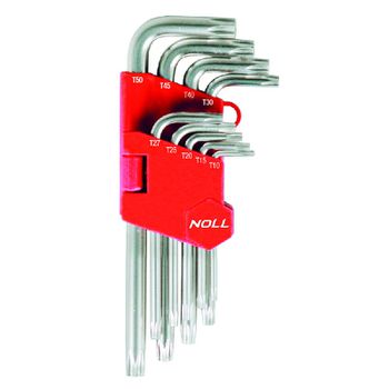 Jogo de Chaves Torx 9 peças T10 a T50 374,0005 NOLL - Ritec Máquinas e Ferramentas