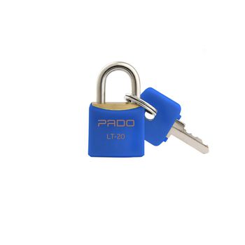 Cadeado Cores Azul 20mm - LT-20 - PADO - Ritec Máquinas e Ferramentas