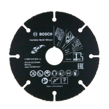 Disco de Corte Bosch Multimaterial para Esmerilhadeira 115mm - Ritec Máquinas e Ferramentas