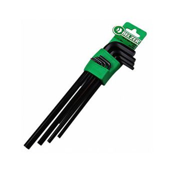 Jogo de Chave Allen Longa 09 peças (1,5mm à 10mm) Belzer - Ritec Máquinas e Ferramentas