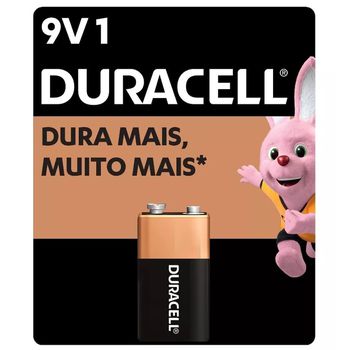 Bateria Alcalina 9V Com 1 Unidade (99695) - Duracell - Ritec Máquinas e Ferramentas