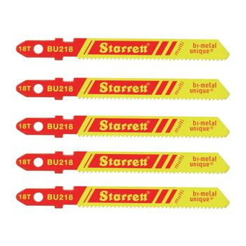 Lâmina de Serra Tico-Tico 50mm - 18 Dentes Com 5 Unidades (BU218) - Starrett - Ritec Máquinas e Ferramentas