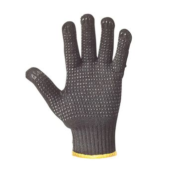 Luva Tricotada Algodão Pigmentada Preta 2 Fios PPM 18 PROTEPLUS - Ritec Máquinas e Ferramentas