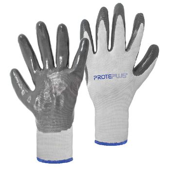 Luva Tricotada em Poliéster Banho Nitrílico PPM04 PROTEPLUS N7 - Ritec Máquinas e Ferramentas
