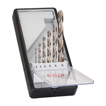 Jogo Broca para Metal Bosch HSS-G Robust Line 2-8mm 6 peças - Ritec Máquinas e Ferramentas