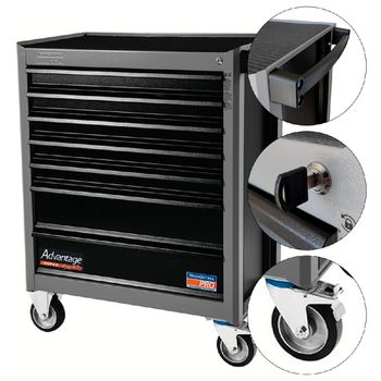 Carrinho Para Ferramentas Com 7 Gavetas e 110 Peças (44950/110) - Tramontina Pro - Ritec Máquinas e Ferramentas