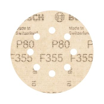 Disco de Lixa Com Velcro 125mm - GR. 80 Com 5 Peças (2608605115) - Bosch - Ritec Máquinas e Ferramentas