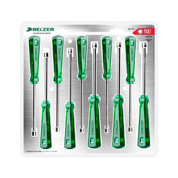 Jogo De Chave Canhão Em Milímetro De 4 A 13 mm 252010BN - Belzer - Ritec Máquinas e Ferramentas