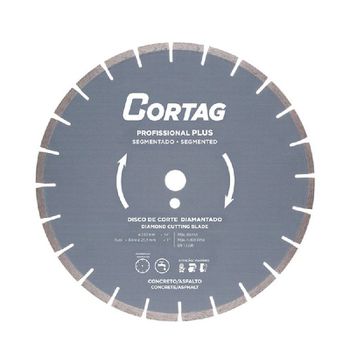 Disco Diamantado Para Concreto/Asfalto 350mm Plus - Cortag - Ritec Máquinas e Ferramentas