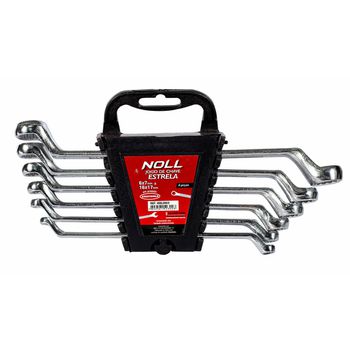 Jogo de Chaves Estrela 6 Peças 6 á 17mm (409,0003) - Noll - Ritec Máquinas e Ferramentas