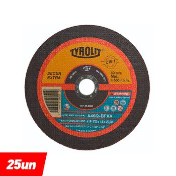 Combo Disco de Corte Deep Cut 7'' x 1.6 x 7/8'' - A46Q-BFXA - 557559 - TYROLIT - Ritec Máquinas e Ferramentas