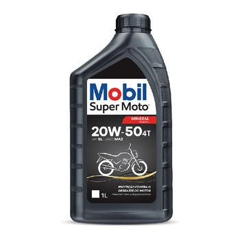 Óleo SUPER MOTO™ 4T 20W-50 1L - Mobil - Ritec Máquinas e Ferramentas