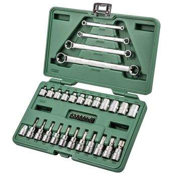 Jogo de Soquetes e Chaves E-torx Com 35 Peças (ST09010SJ) - Sata - Ritec Máquinas e Ferramentas